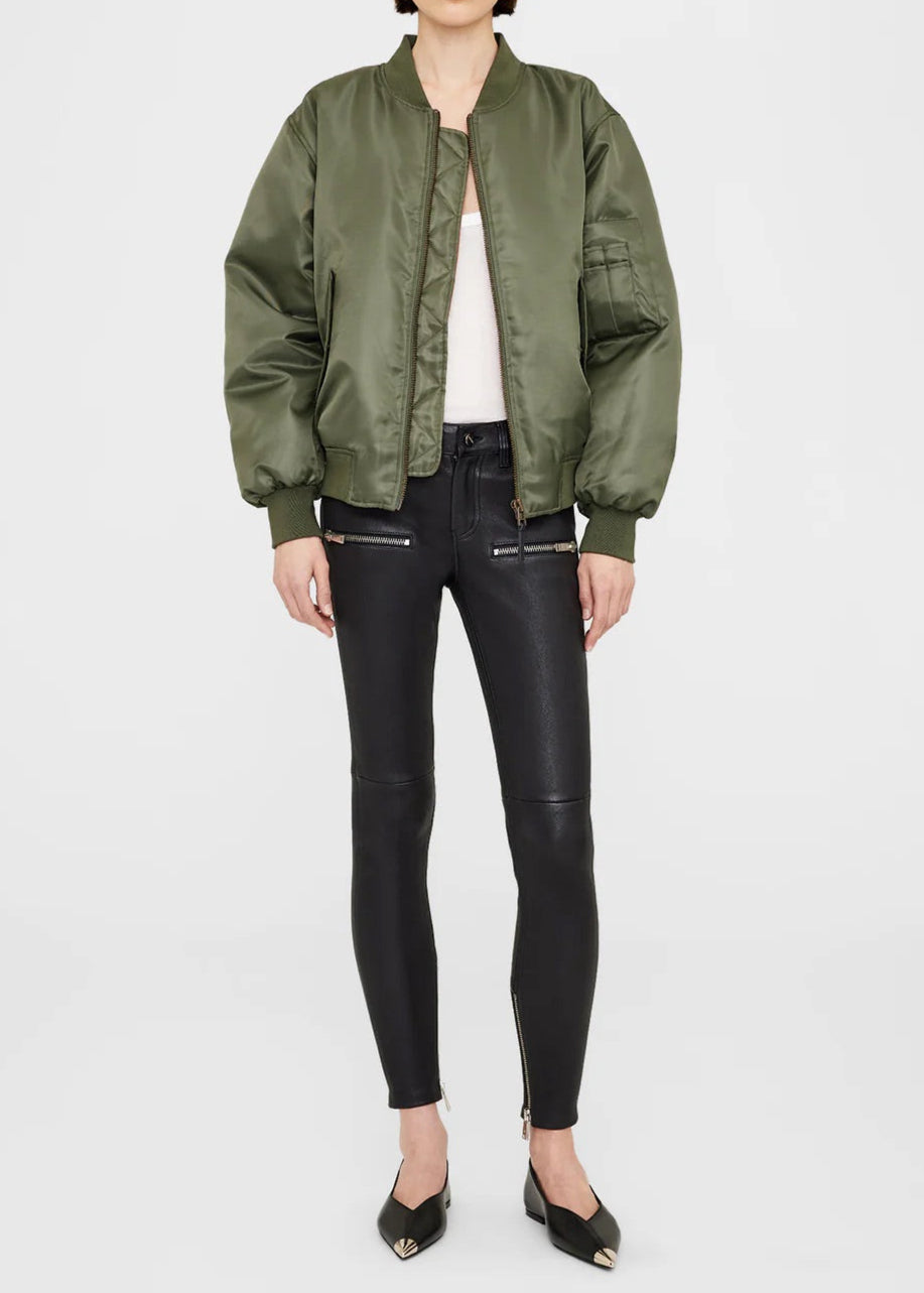 Anine Bing Leon Bomber | Army Green