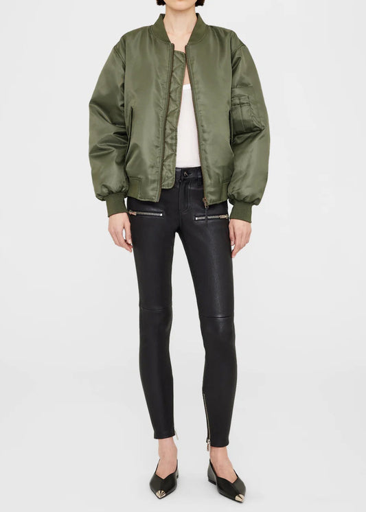 Anine Bing Leon Bomber | Army Green