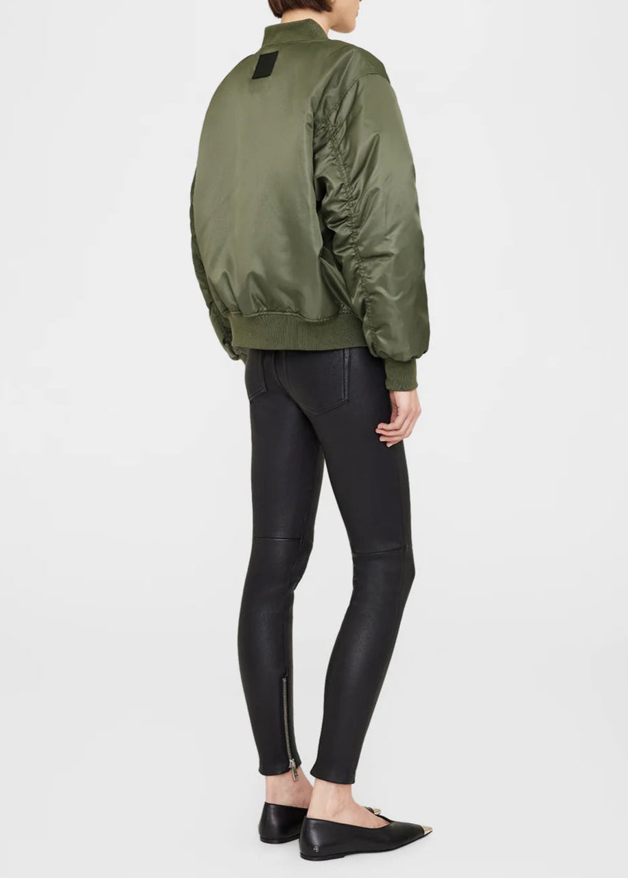 Anine Bing Leon Bomber | Army Green