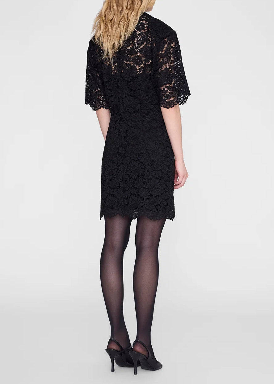 Anine Bing Leonor Dress | Black Lace