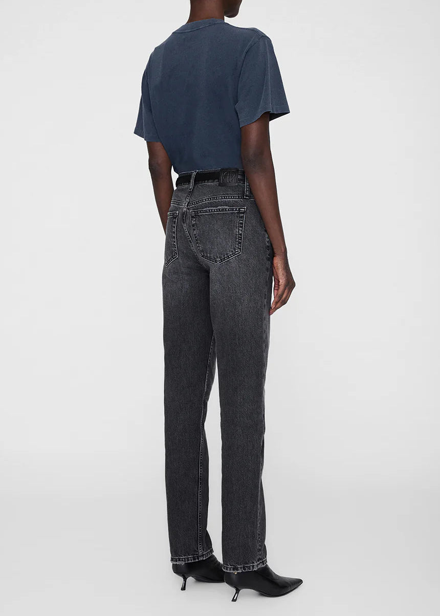 Anine Bing Lili Tee Snake | Washed Black