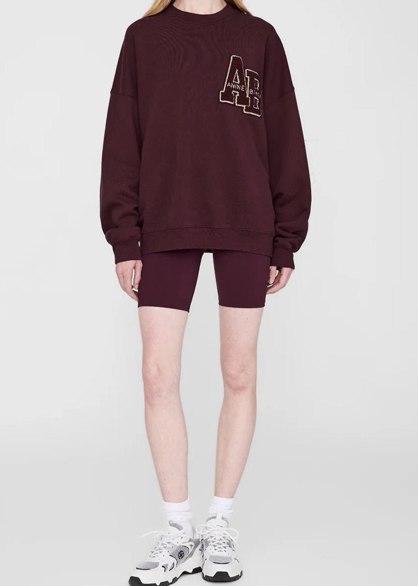 Anine Bing Miles Oversized Sweatshirt Letterman