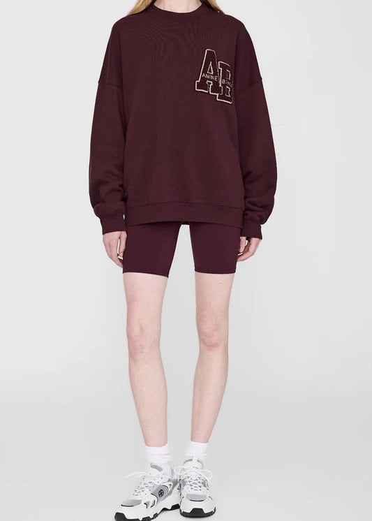 Anine Bing Miles Oversized Sweatshirt Letterman