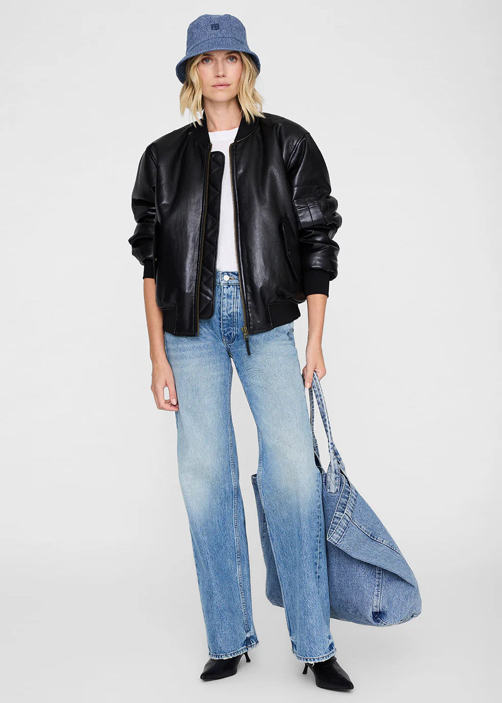 Anine Bing Nicks Bucket Hat | Shadow Blue