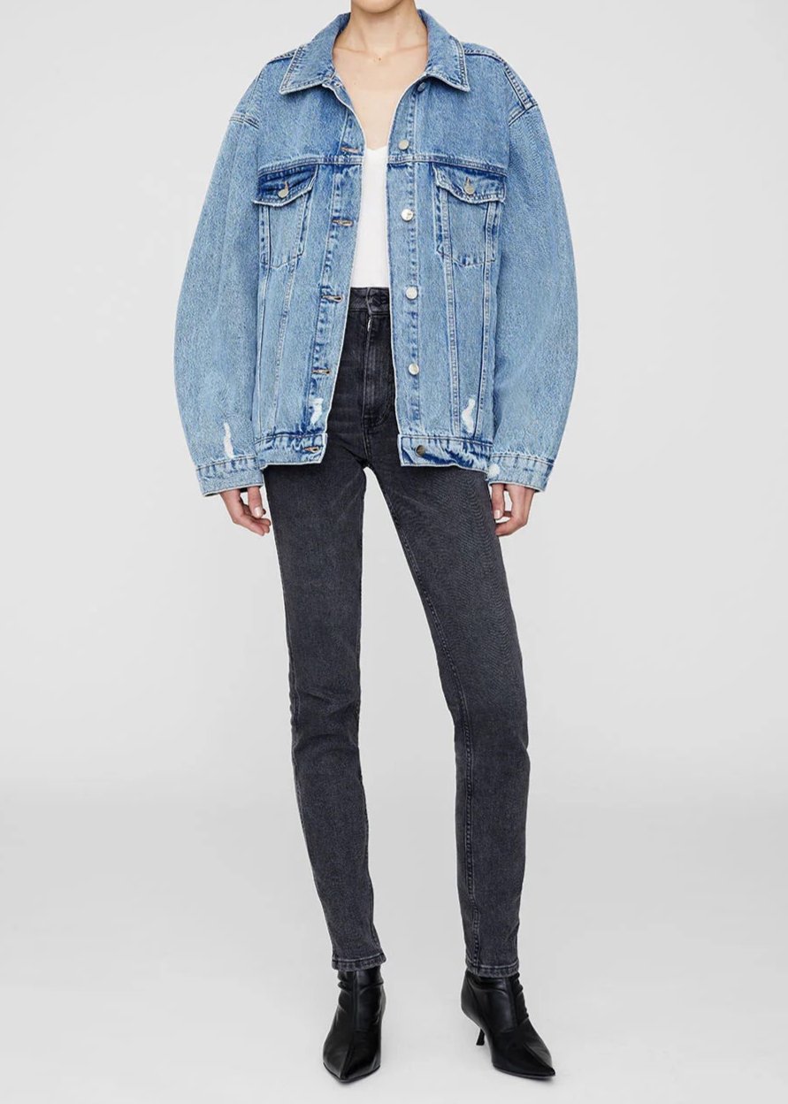 Anine Bing Rory Jacket Vintage Blue