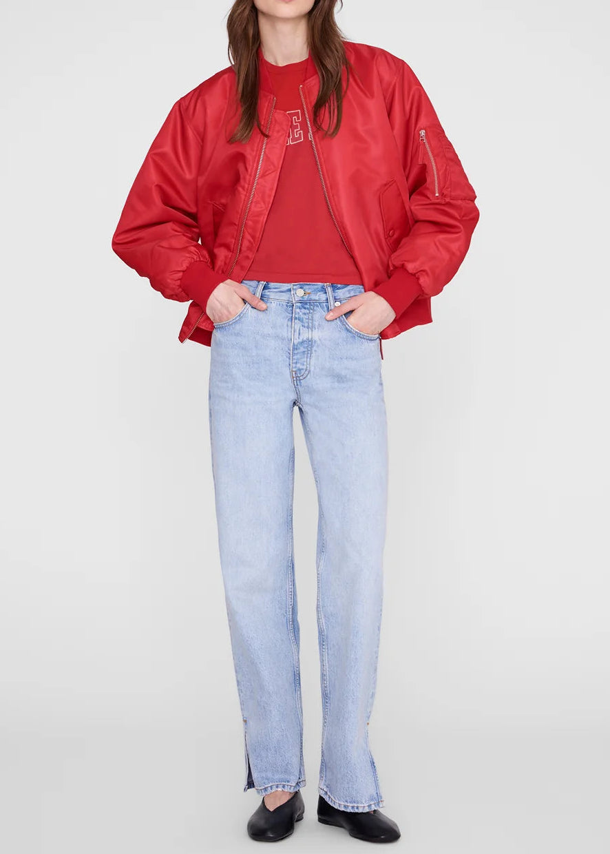 Anine Bing Shelley Tee | Tango Red