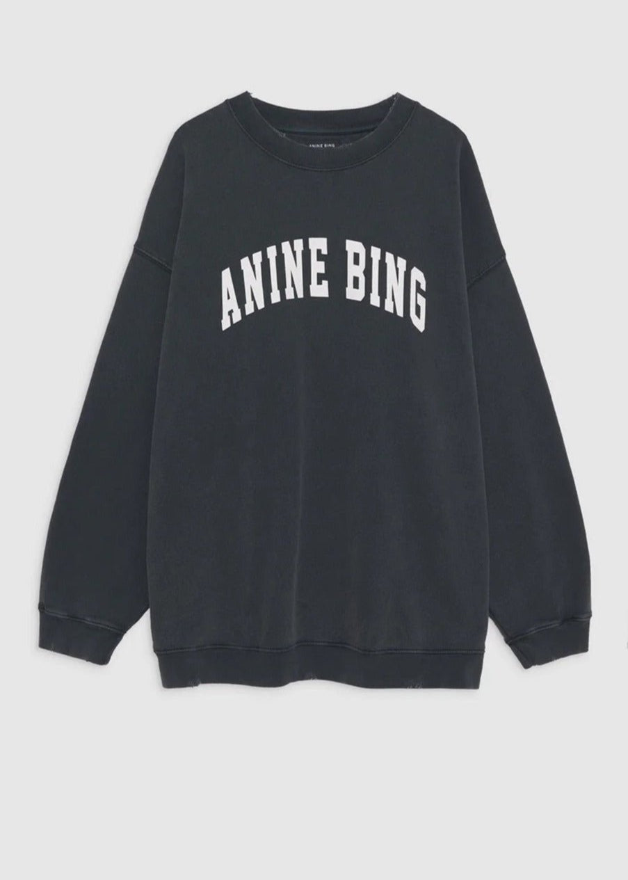 Anine Bing Tyler Sweatshirt Washed Black
