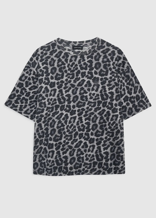 Anine Bing Cohen Tee | Grey Leopard