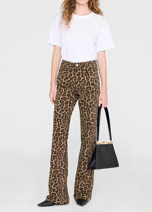 Anine Bing Hugh Jean | Black And Brown Leopard