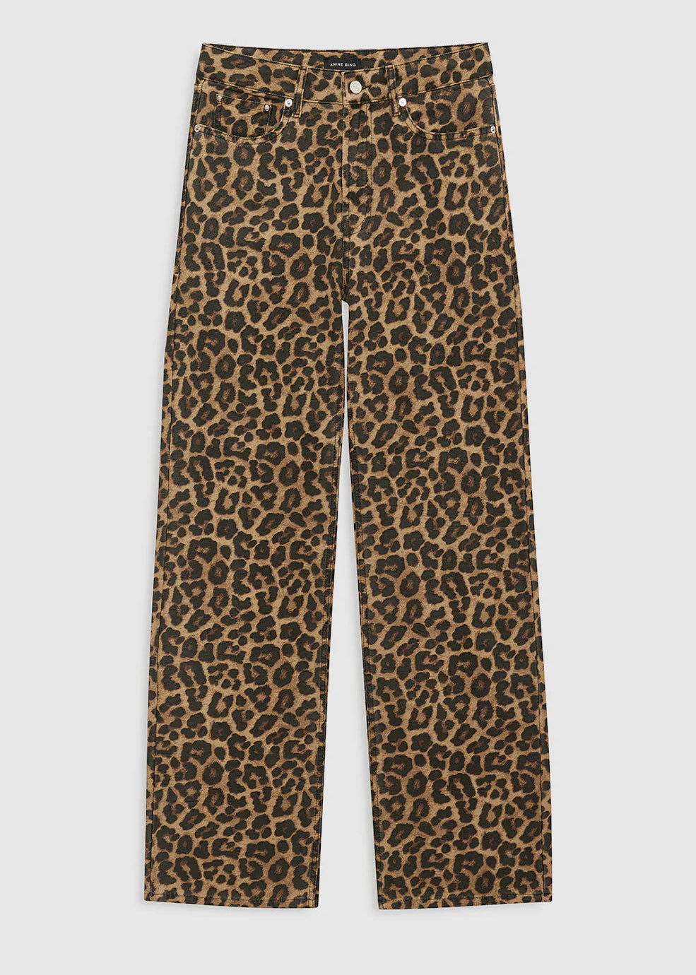 Anine Bing Hugh Jean | Black And Brown Leopard