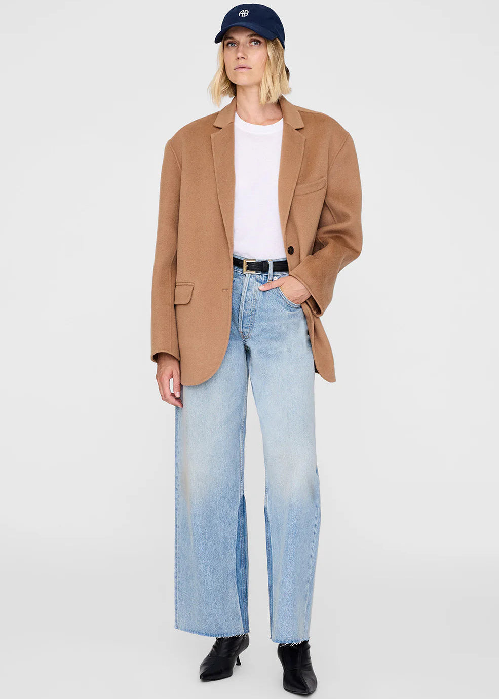 Anine Bing Jeremy Baseball Cap AB | Washed Navy