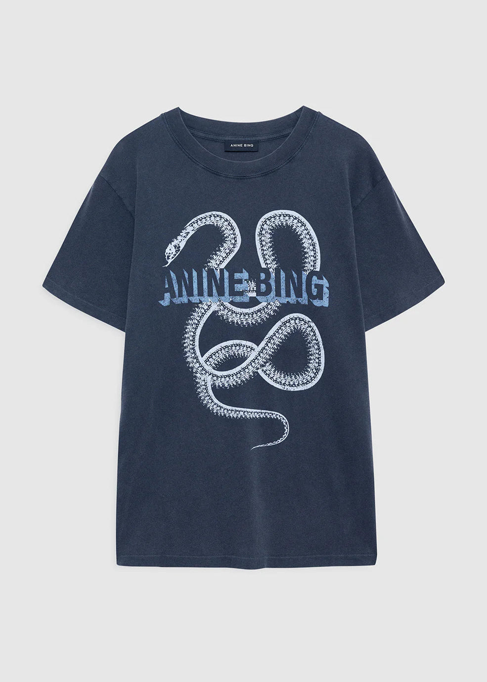 Anine Bing Lili Tee Snake | Washed Black