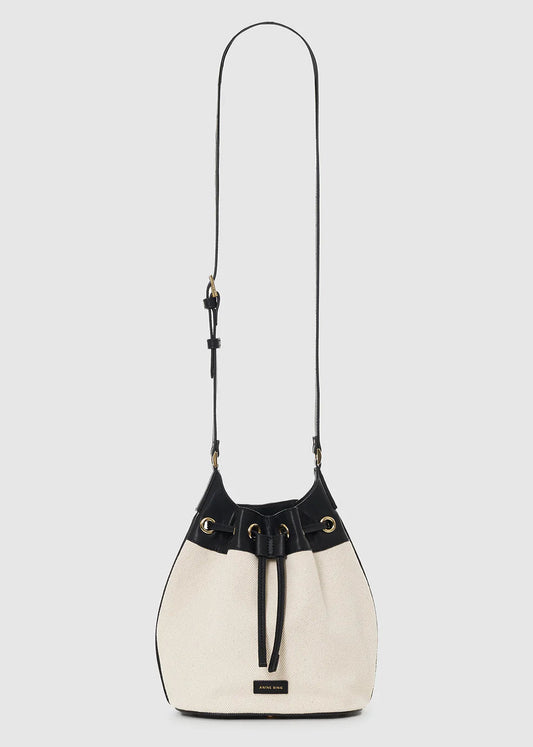Anine Bing Mini Alana Bucket Bag | Natural