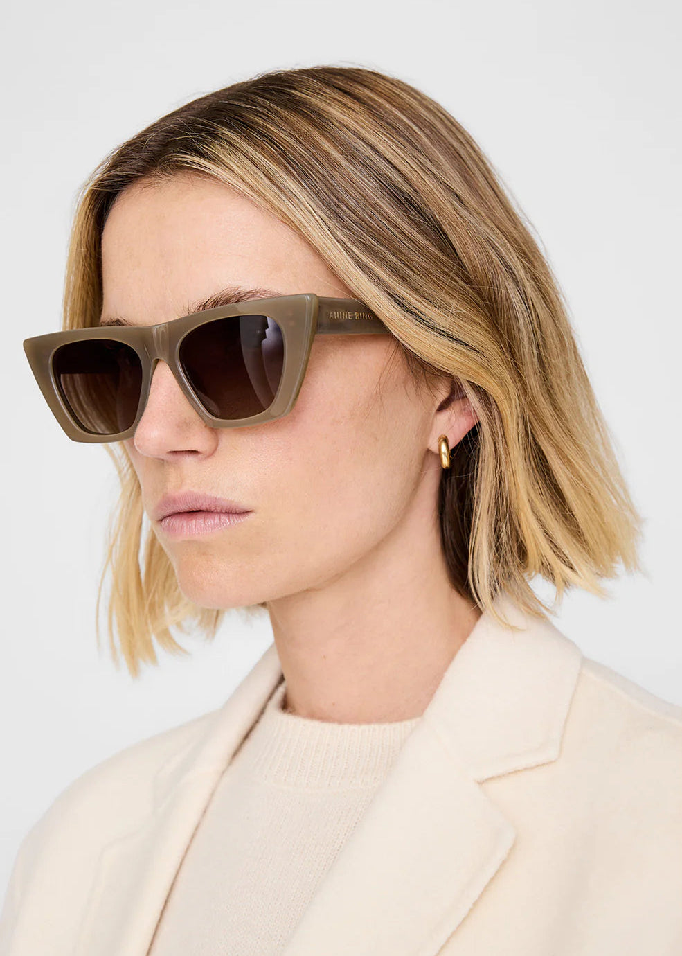 Anine Bing Paris Sunglasses | Dark Olive