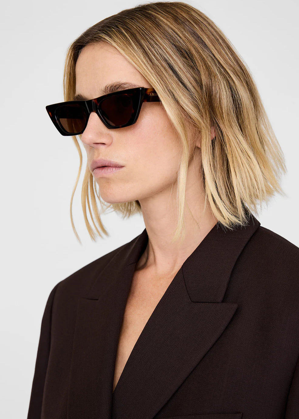Anine Bing Pierre Sunglasses | Dark Tortoise