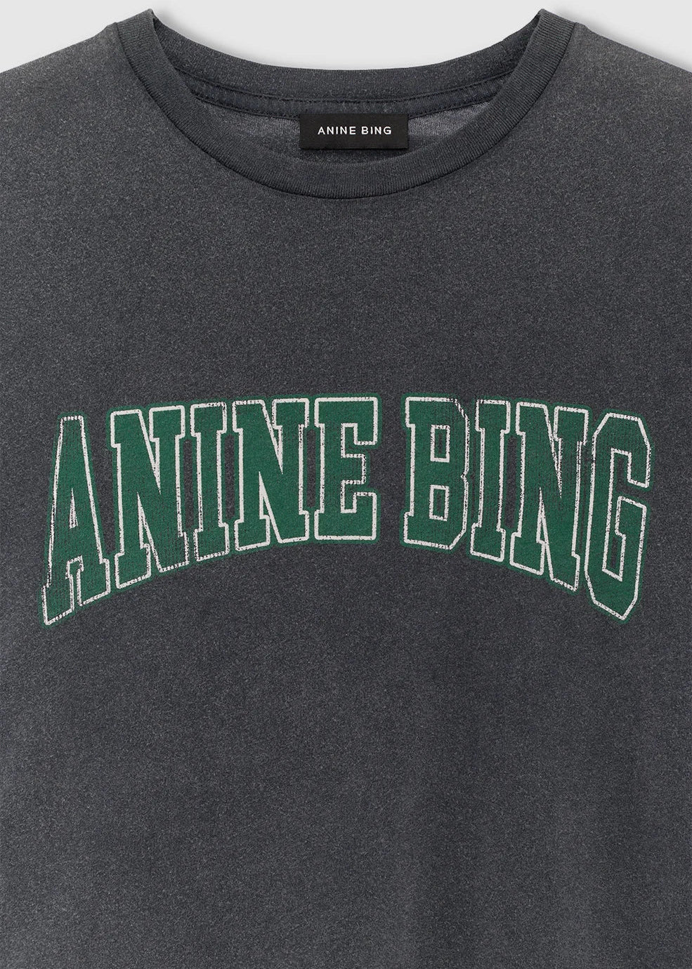 Anine Bing Shelley Tee | Washed Black