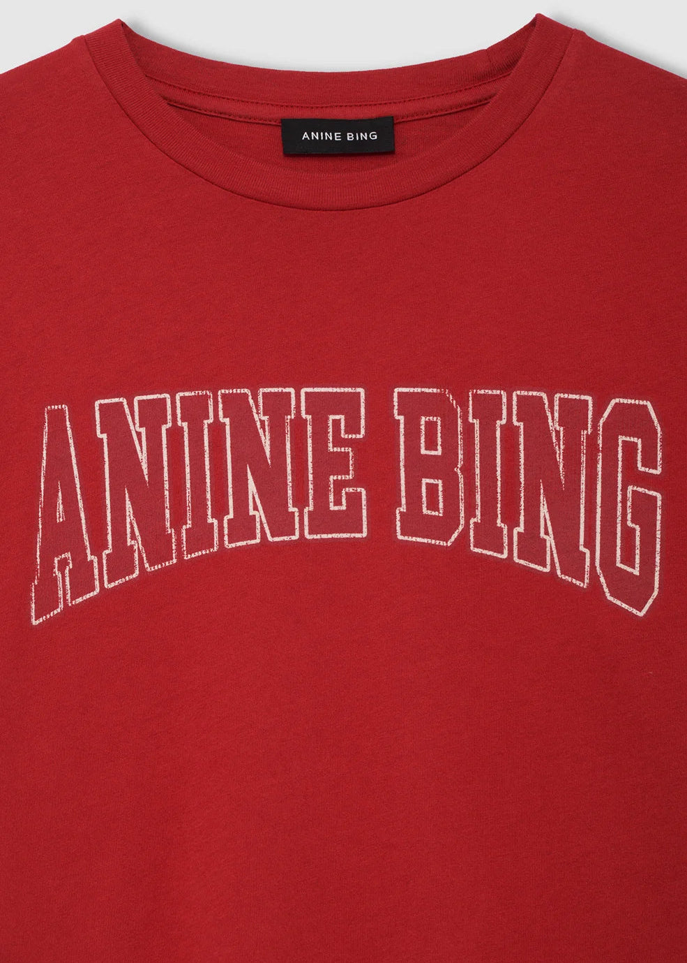 Anine Bing Shelley Tee | Tango Red