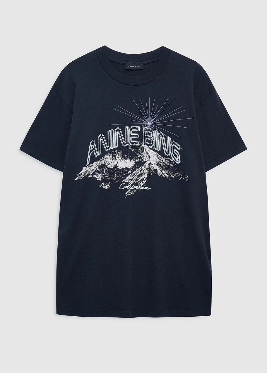 Anine Bing Walker Tee California | Vintage Black