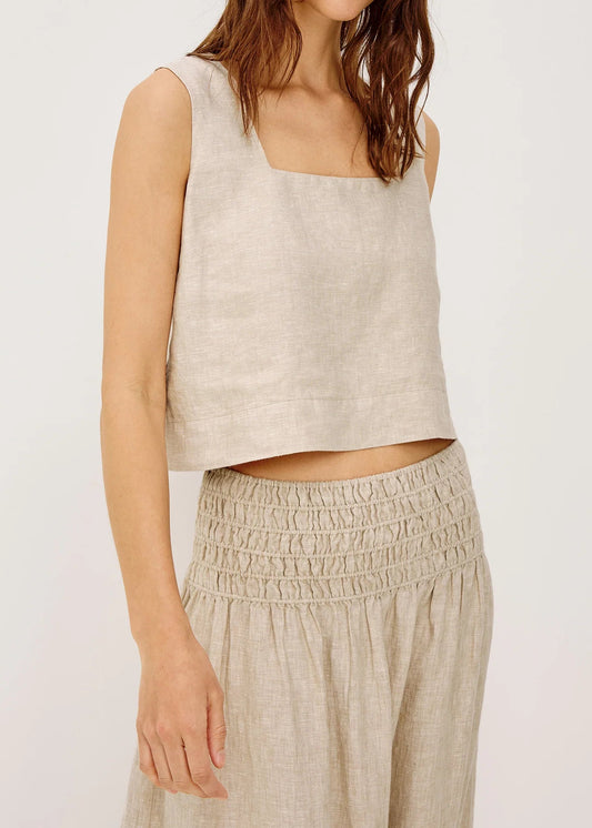 Rails Akira Top | Heathered Flax