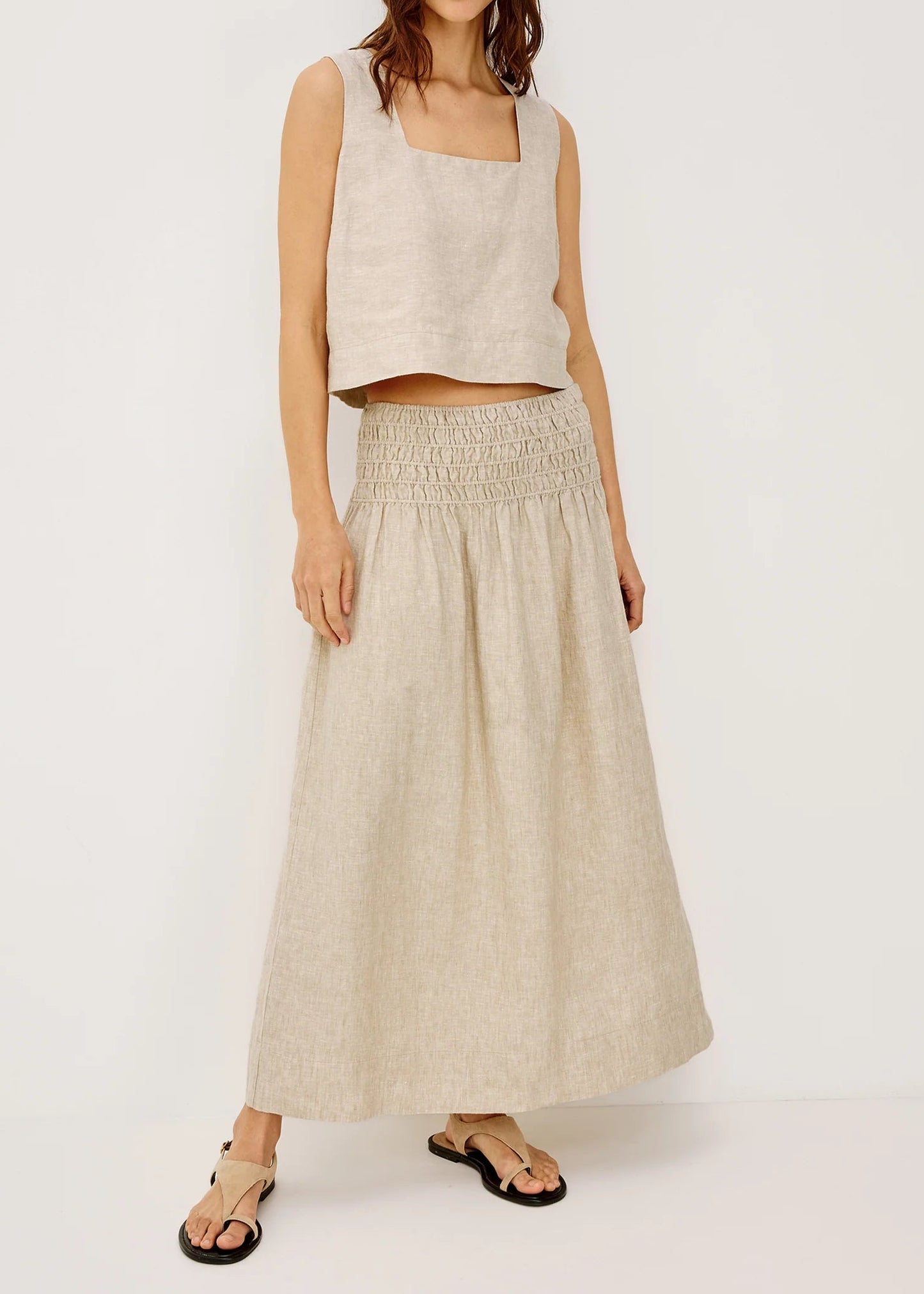 Rails Alessa Skirt | Heathered Flax