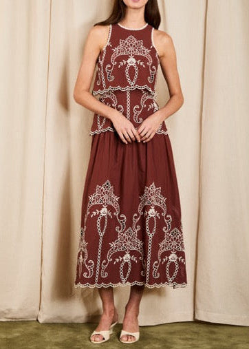Saylor Alyona Dress | Cocoa