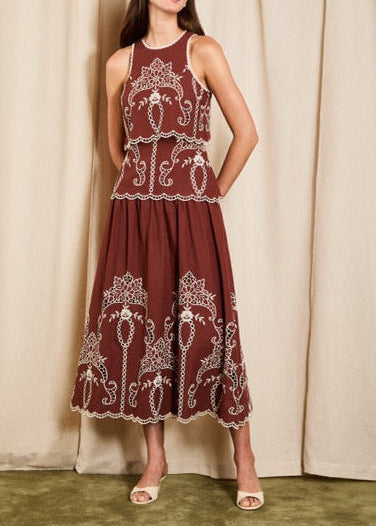 Saylor Alyona Dress | Cocoa