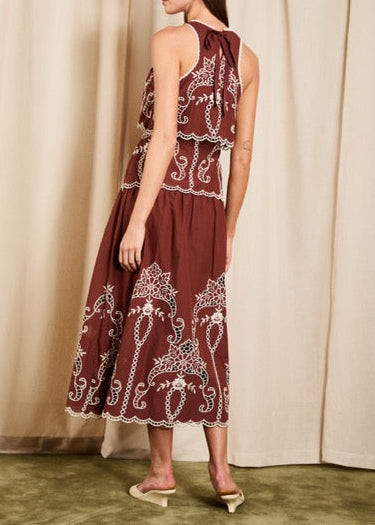 Saylor Alyona Dress | Cocoa