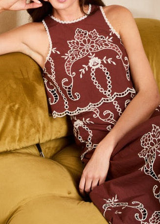Saylor Alyona Dress | Cocoa