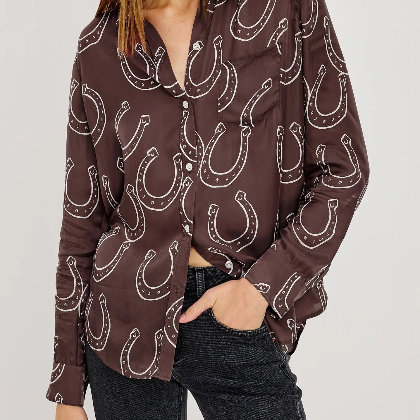 Rails Alyssa Shirt | Brown Horseshoes