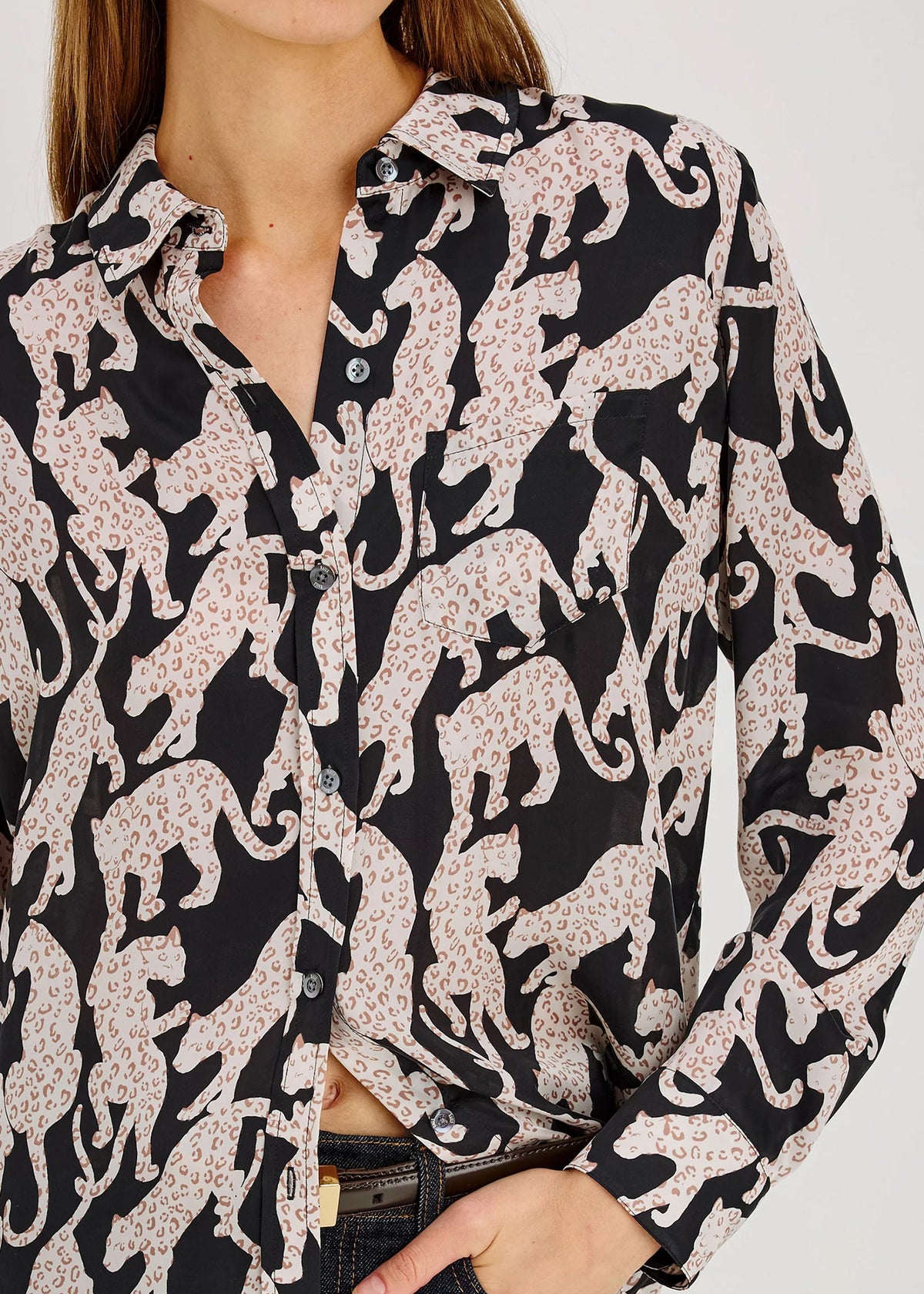 Rails Alyssa Shirt | Onyx Jaguar