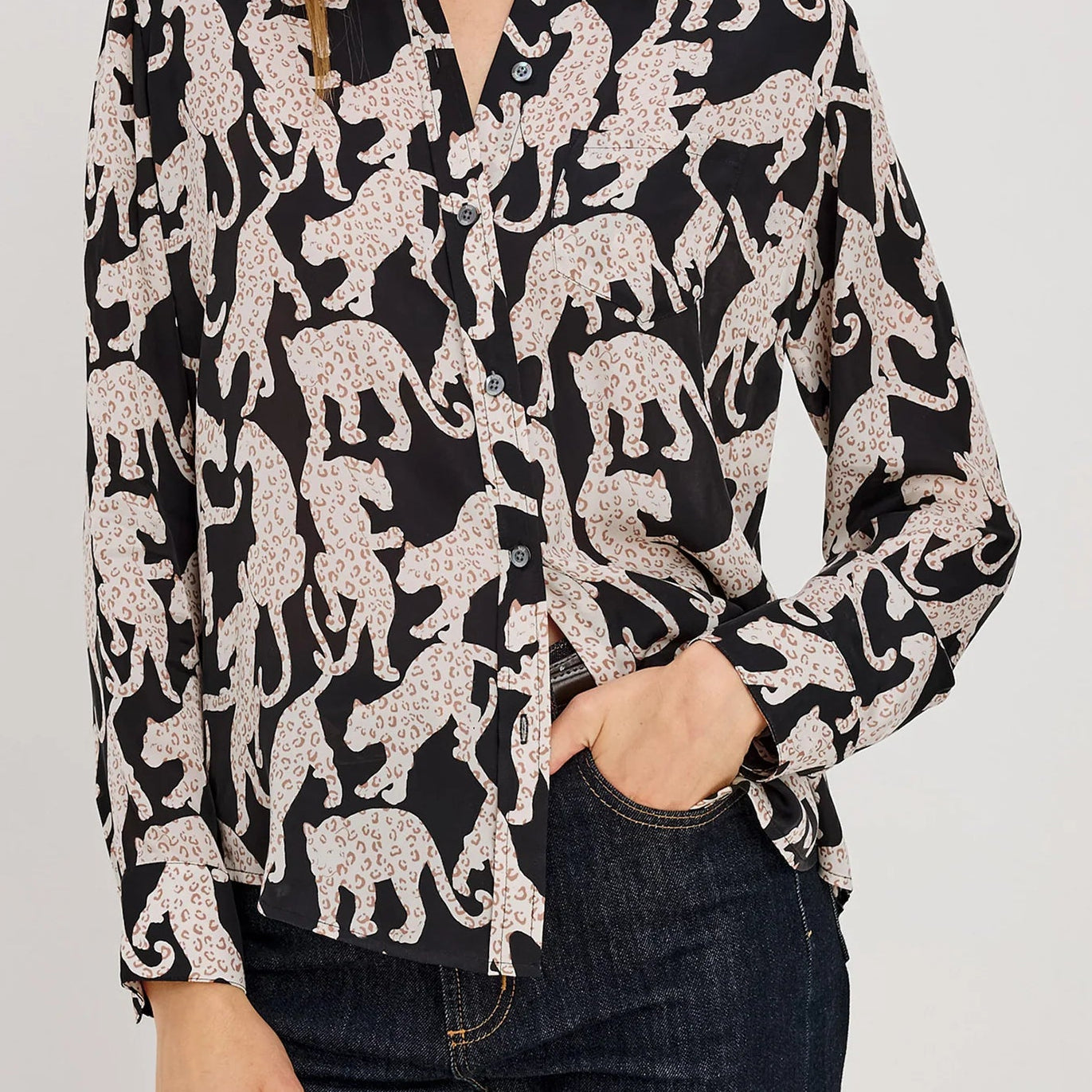 Rails Alyssa Shirt | Onyx Jaguar