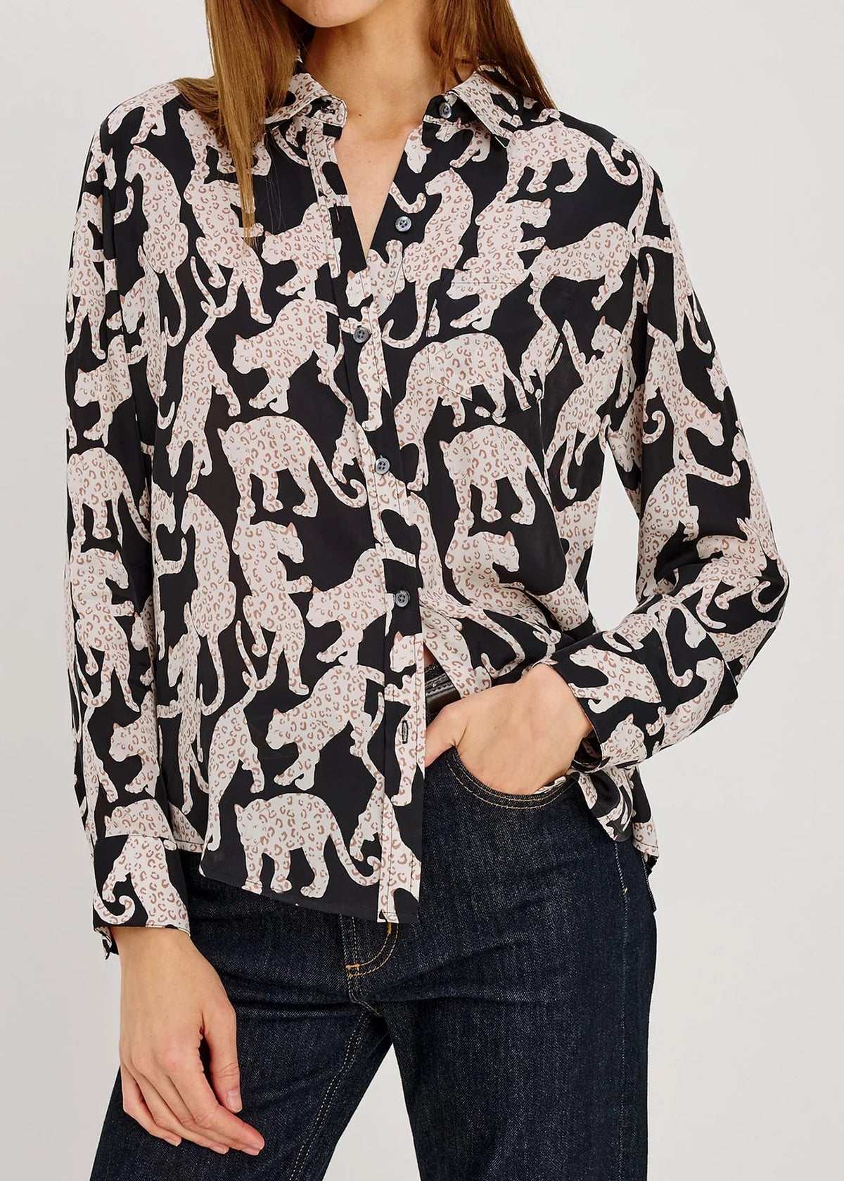 Rails Alyssa Shirt | Onyx Jaguar