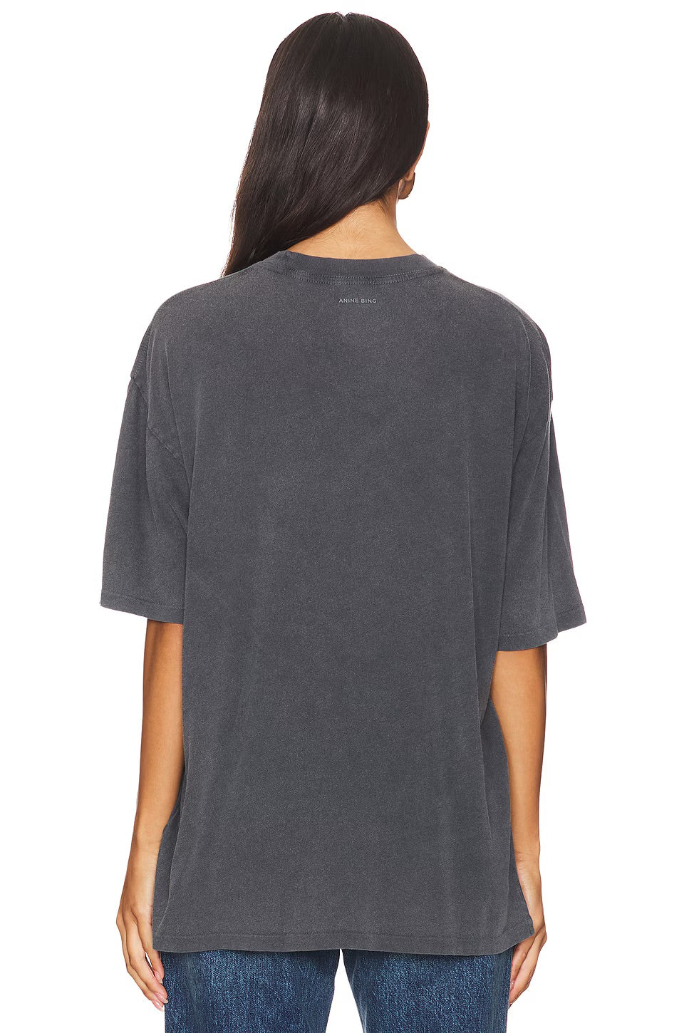 Anine Bing Kent Tee Spirit Washed Black
