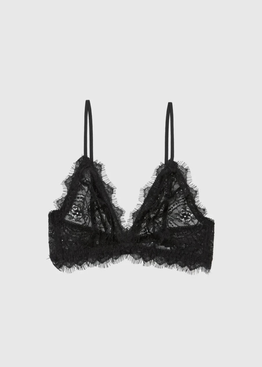 Anine Bing Lace Bra With Trim