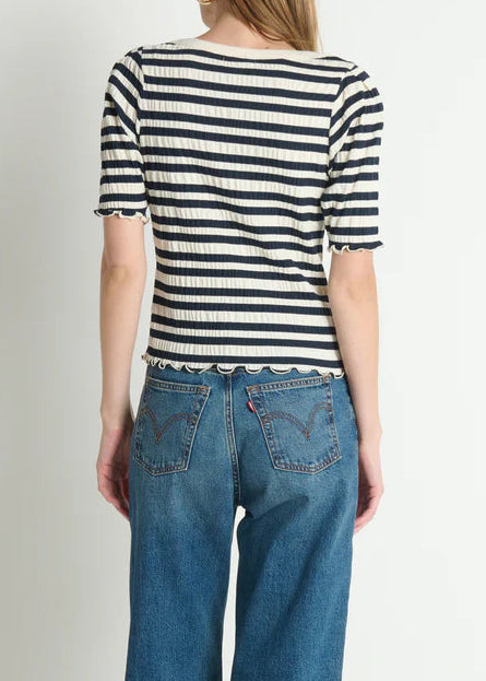 Nation LTD April Envelope Top | Crinkle Stripe