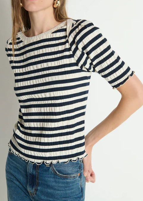 Nation LTD April Envelope Top | Crinkle Stripe
