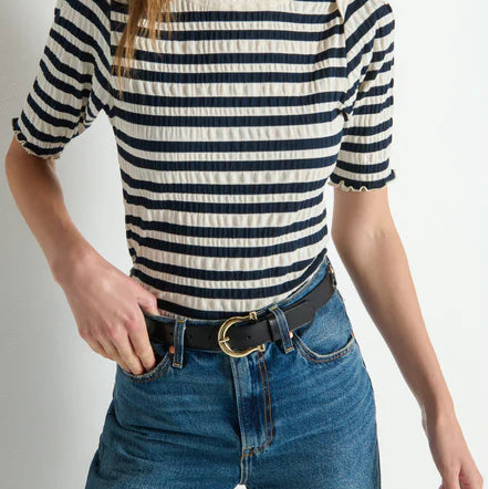 Nation LTD April Envelope Top | Crinkle Stripe