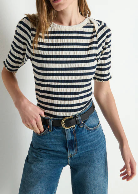 Nation LTD April Envelope Top | Crinkle Stripe
