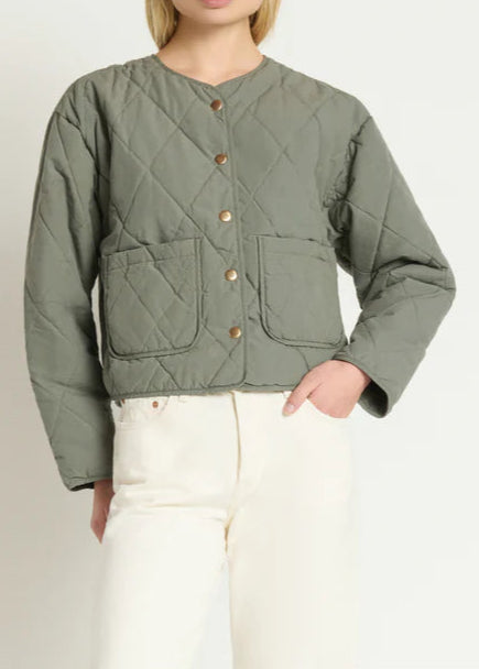 Nation LTD Aspen Quilted Jacket | Castor Grey