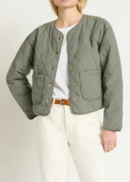 Nation LTD Aspen Quilted Jacket | Castor Grey