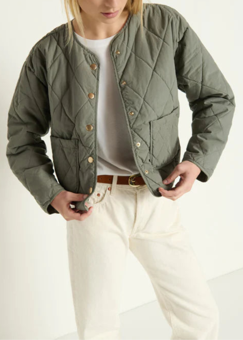 Nation LTD Aspen Quilted Jacket | Castor Grey