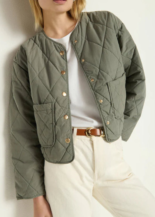 Nation LTD Aspen Quilted Jacket | Castor Grey