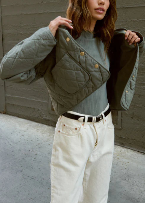 Nation LTD Aspen Quilted Jacket | Castor Grey