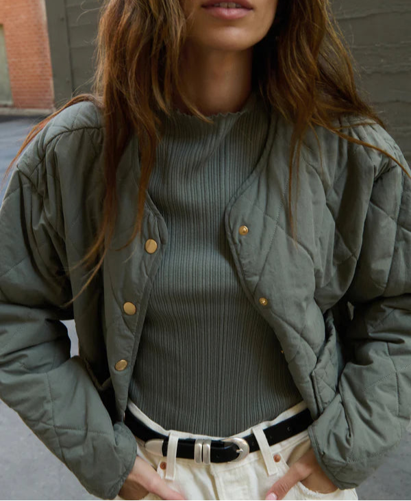Nation LTD Aspen Quilted Jacket | Castor Grey
