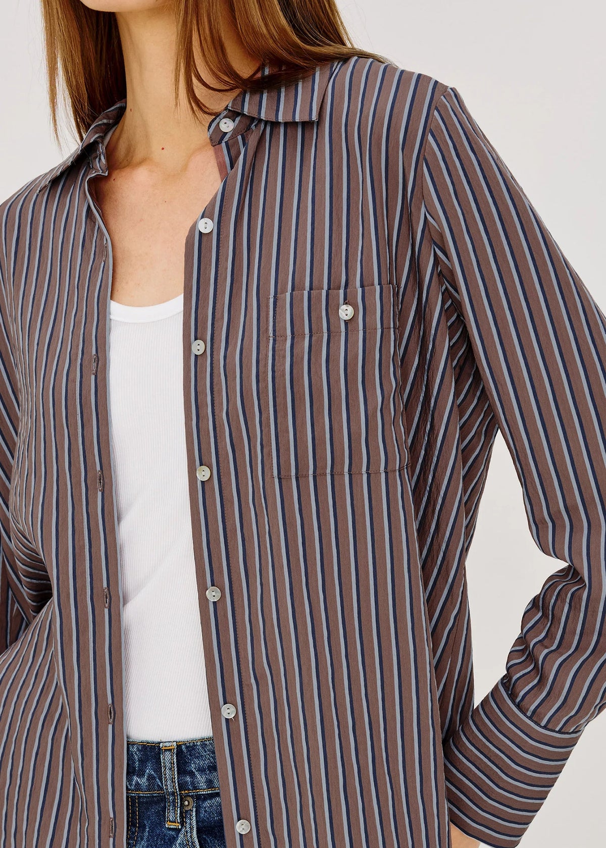 Rails Beck Shirt | Hickory Indigo Stripe