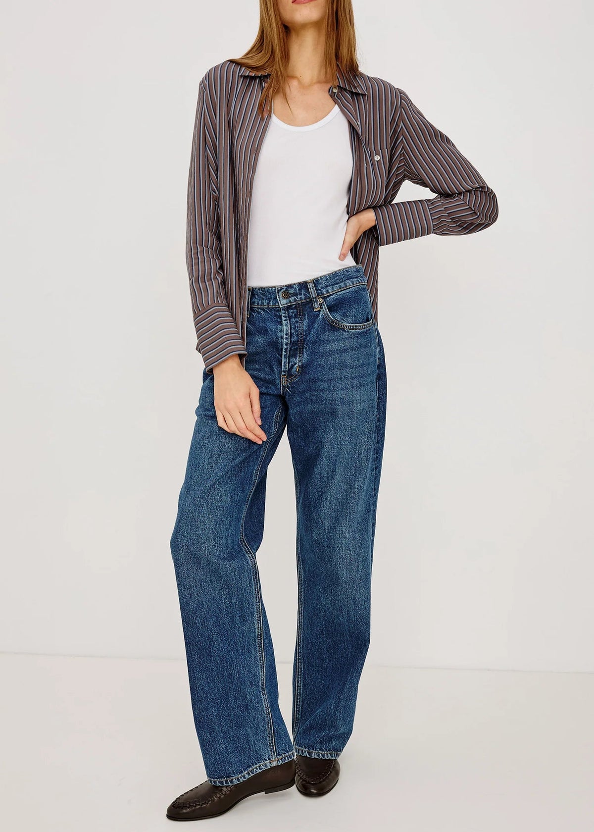 Rails Beck Shirt | Hickory Indigo Stripe