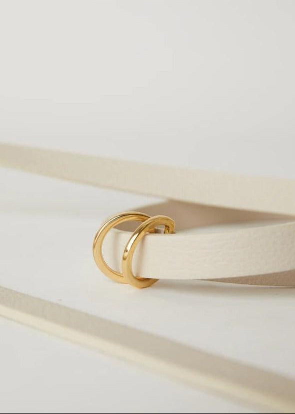 B-Low The Belt Tumble Mini Belt Bone Gold