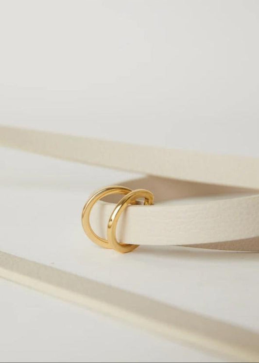 B-Low The Belt Tumble Mini Belt Bone Gold