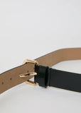 Lennox Mod Leather Belt Black Gold