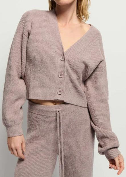 Nation LTD Bo Balloon Sleeve Cardigan Whisper